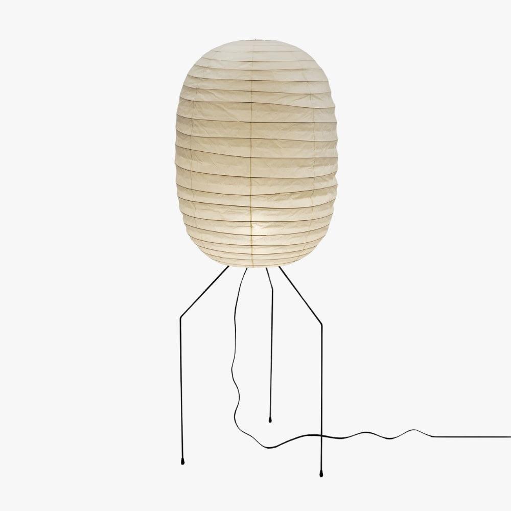 Barbara Vintage Rice Paper Floor Lamp - Letslighting