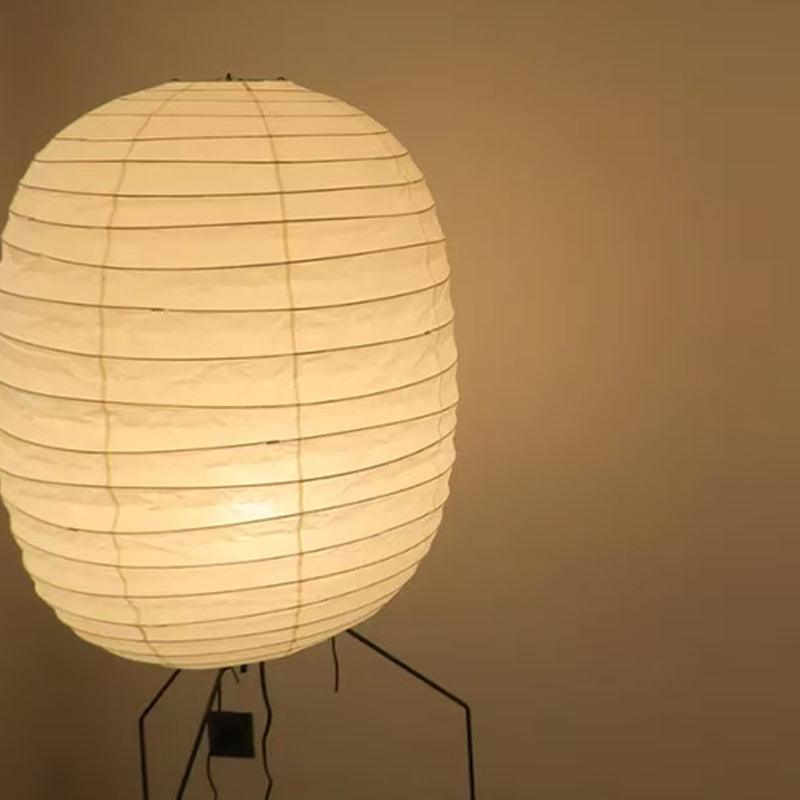 Barbara Vintage Rice Paper Floor Lamp - Letslighting
