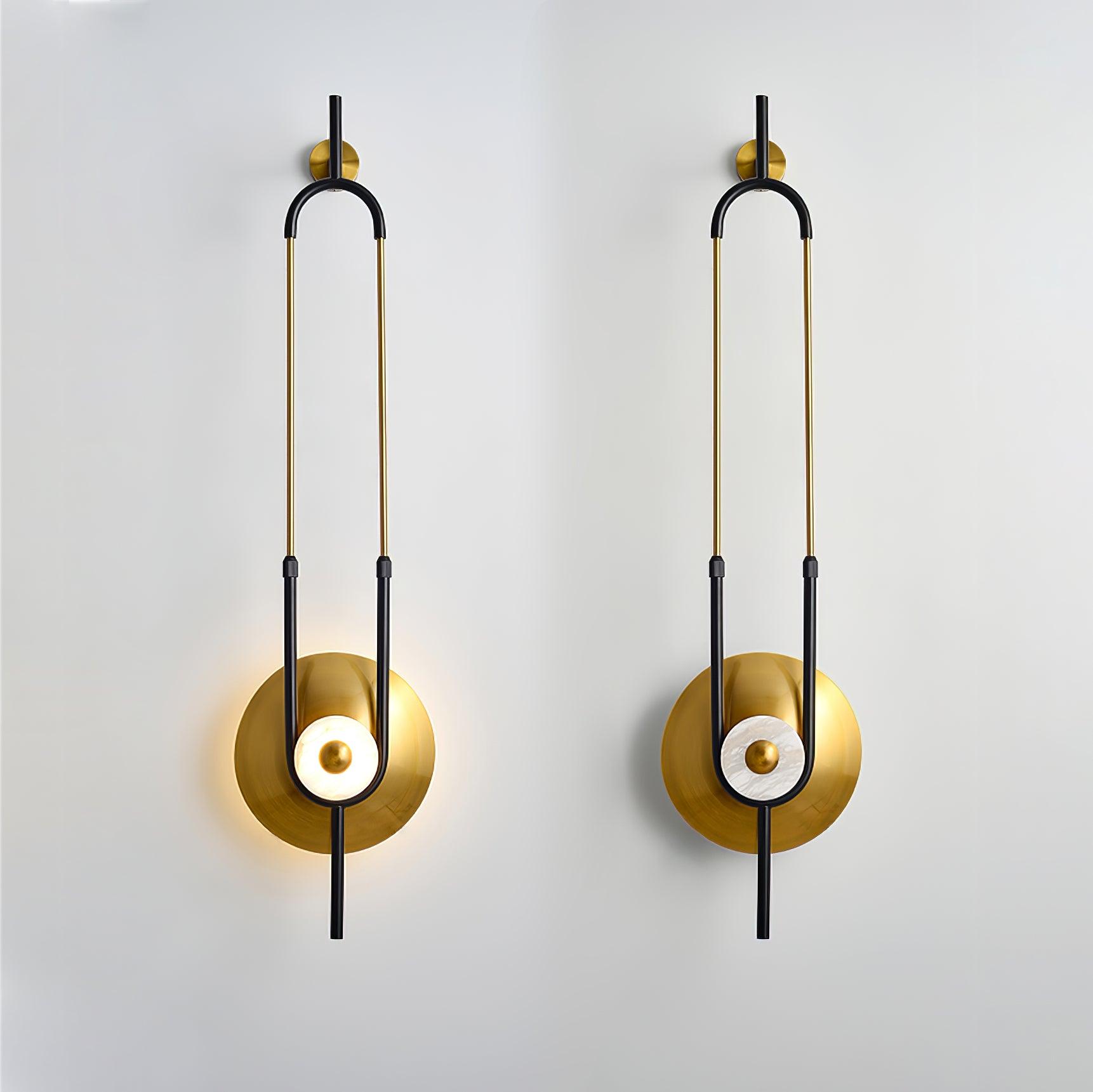 Ivory Modern Minimalist Ring Marble Wall Light - Letslighting