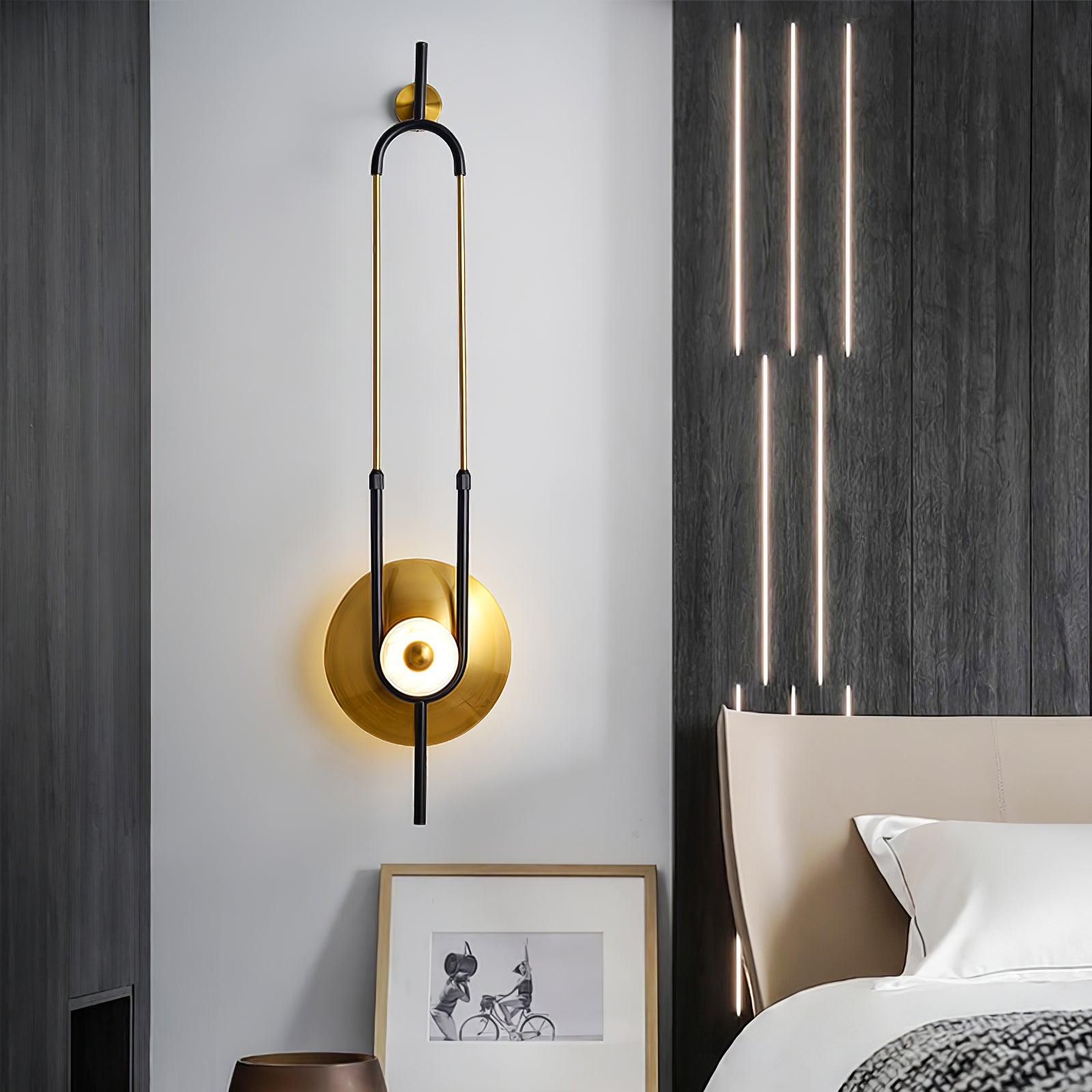 Ivory Modern Minimalist Ring Marble Wall Light - Letslighting
