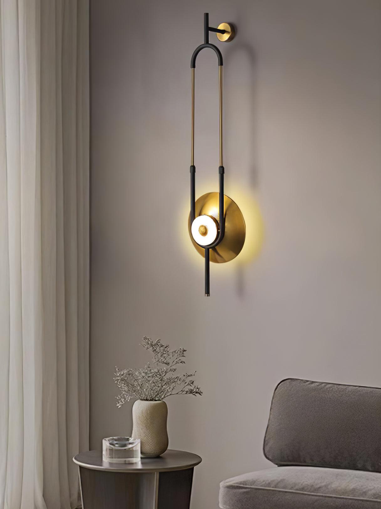 Ivory Modern Minimalist Ring Marble Wall Light - Letslighting
