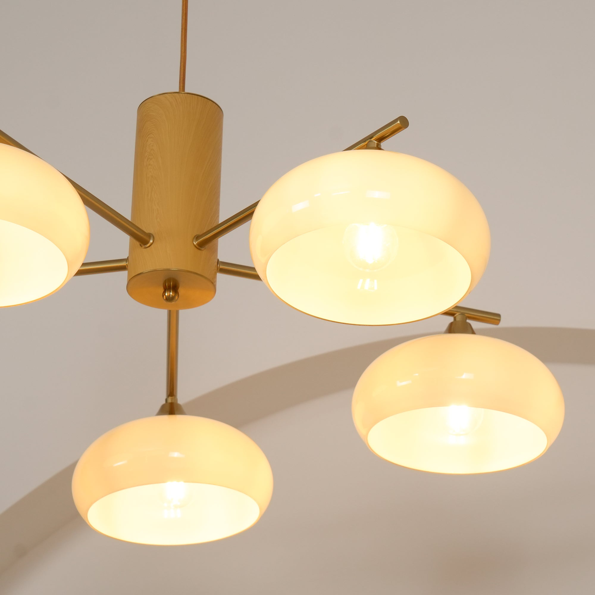 Valentina Glass Persimmon Chandeliers