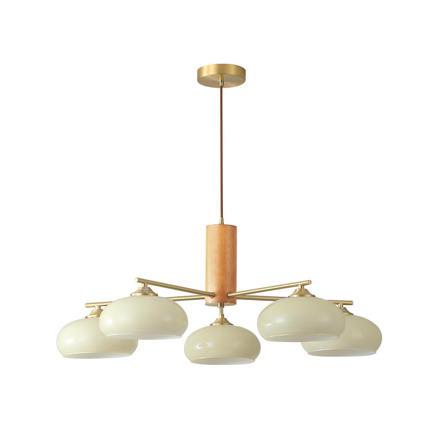 Valentina Glass Persimmon Chandeliers