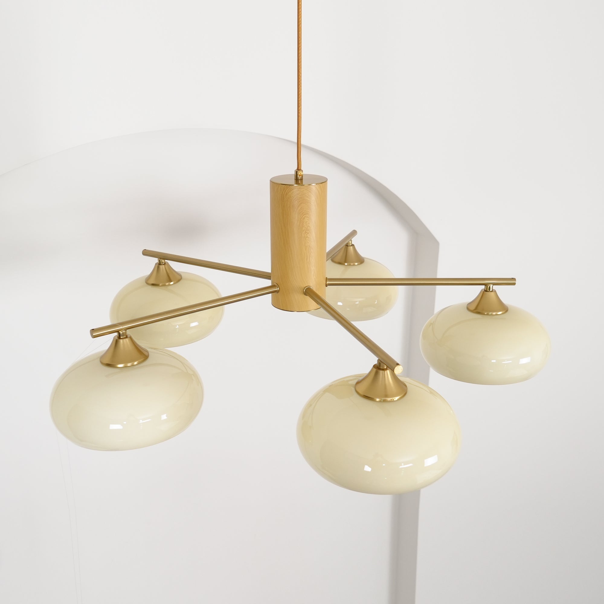 Valentina Glass Persimmon Chandeliers