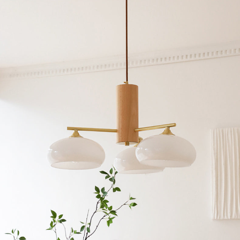 Valentina Glass Persimmon Chandeliers