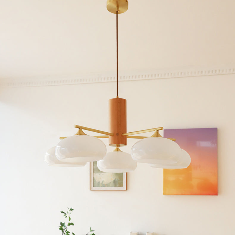 Valentina Glass Persimmon Chandeliers