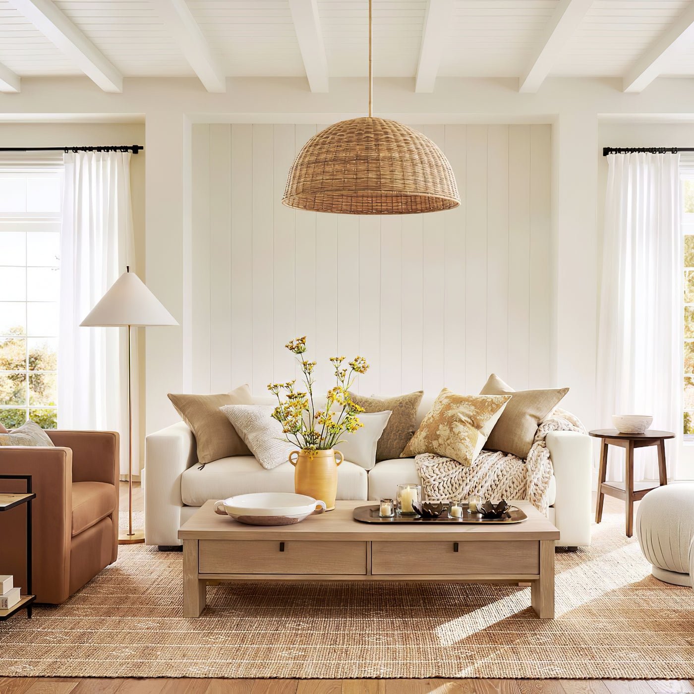 Ersilil Minimalist Brass Floor Lamp - Letslighting