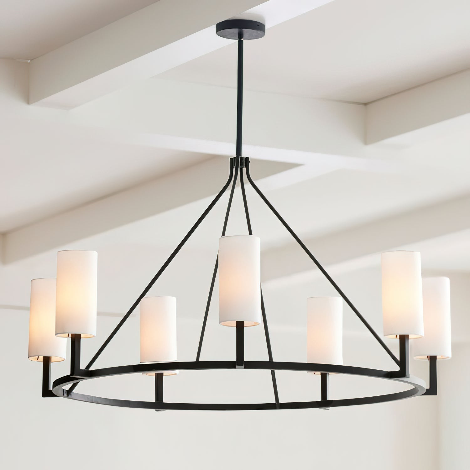 Vicariel Vintage Industrial Fabric Chandelier - Letslighting