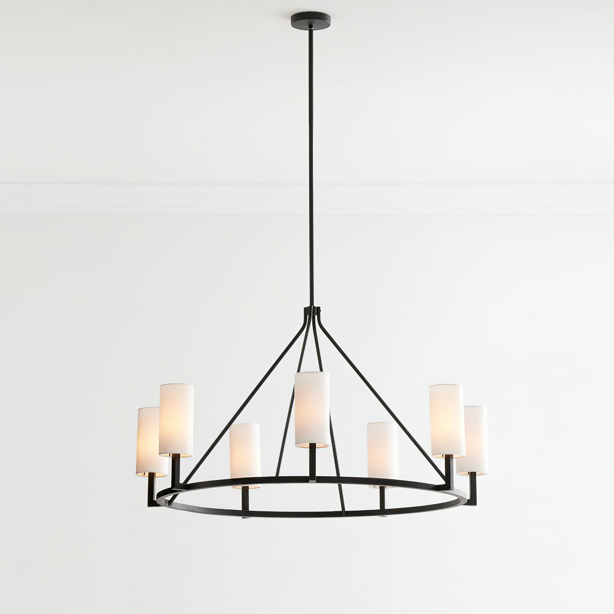 Vicariel Vintage Industrial Fabric Chandelier - Letslighting