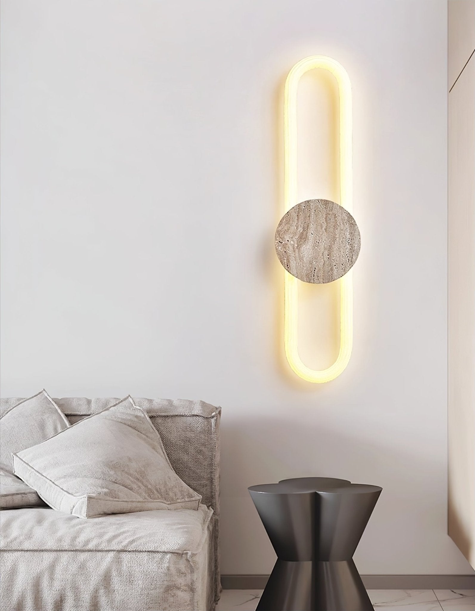 Mysole Travertine Wall Light