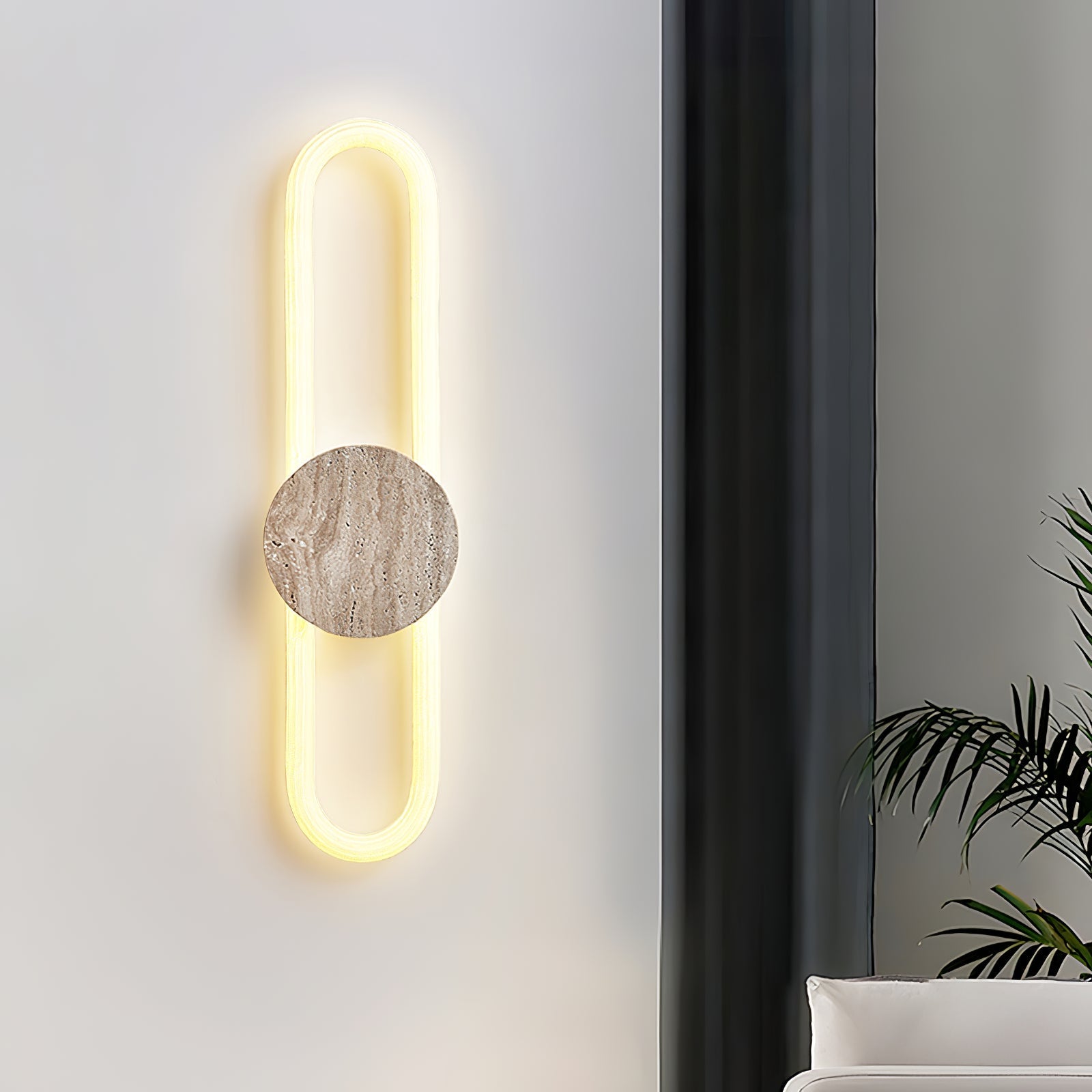 Mysole Travertine Wall Light