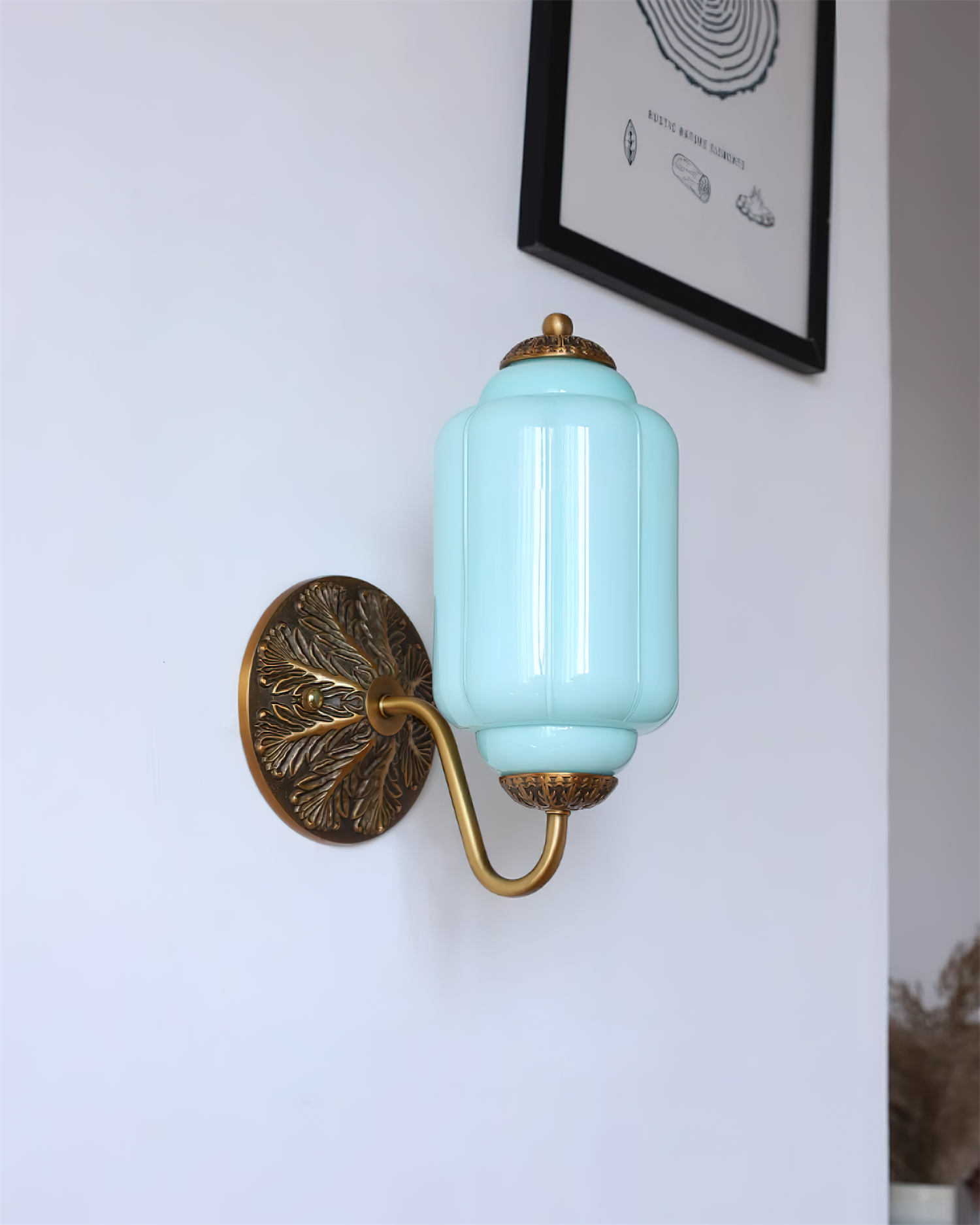 Melvane Vintage Pink Glass Wall Sconce - Letslighting