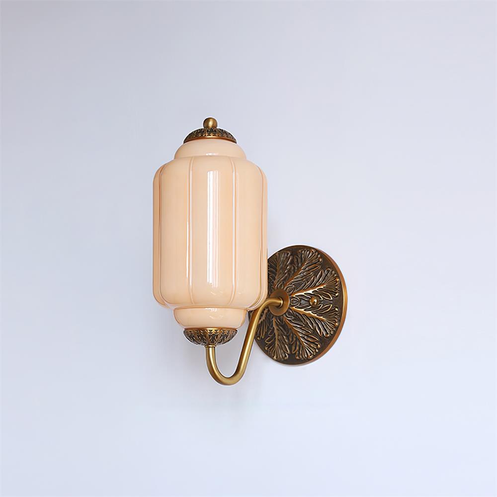 Melvane Vintage Pink Glass Wall Sconce - Letslighting