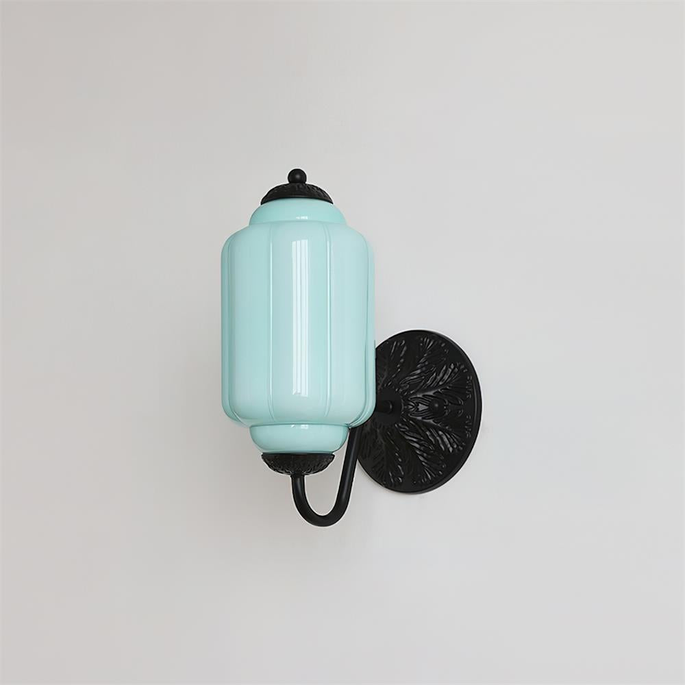 Melvane Vintage Pink Glass Wall Sconce - Letslighting