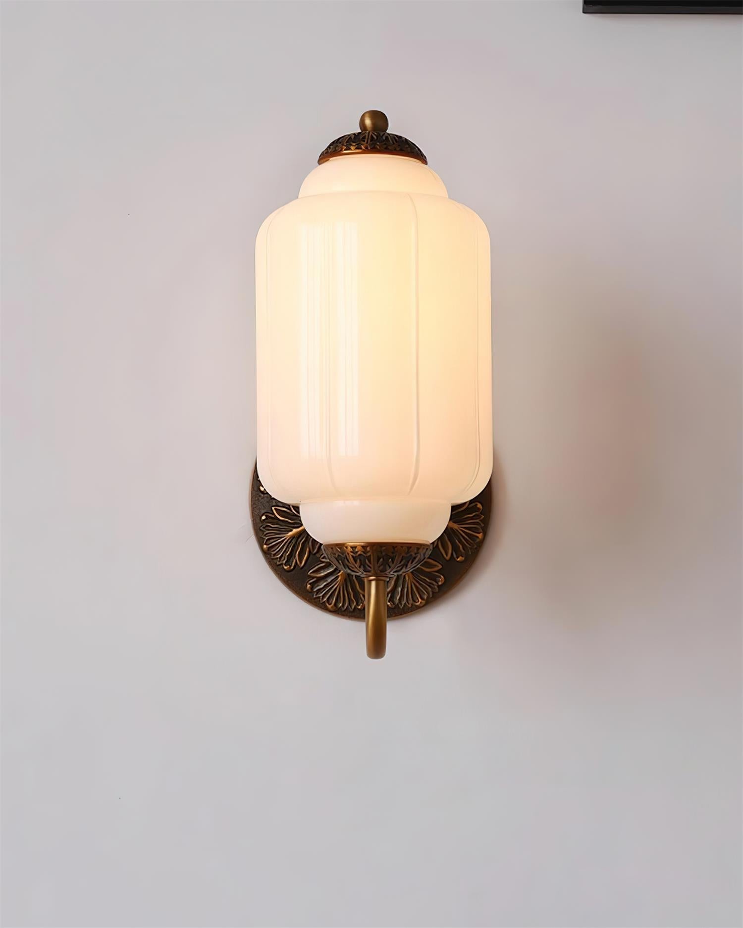 Melvane Vintage Pink Glass Wall Sconce - Letslighting