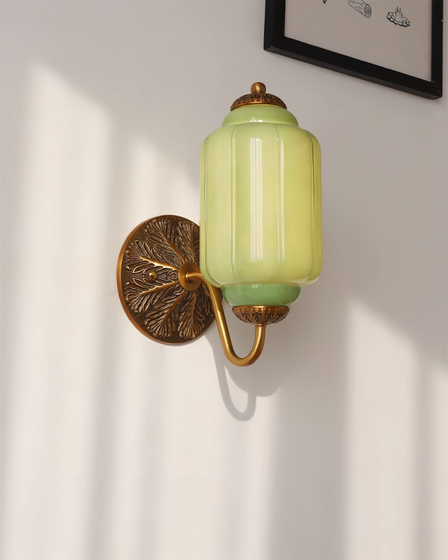 Melvane Vintage Pink Glass Wall Sconce - Letslighting