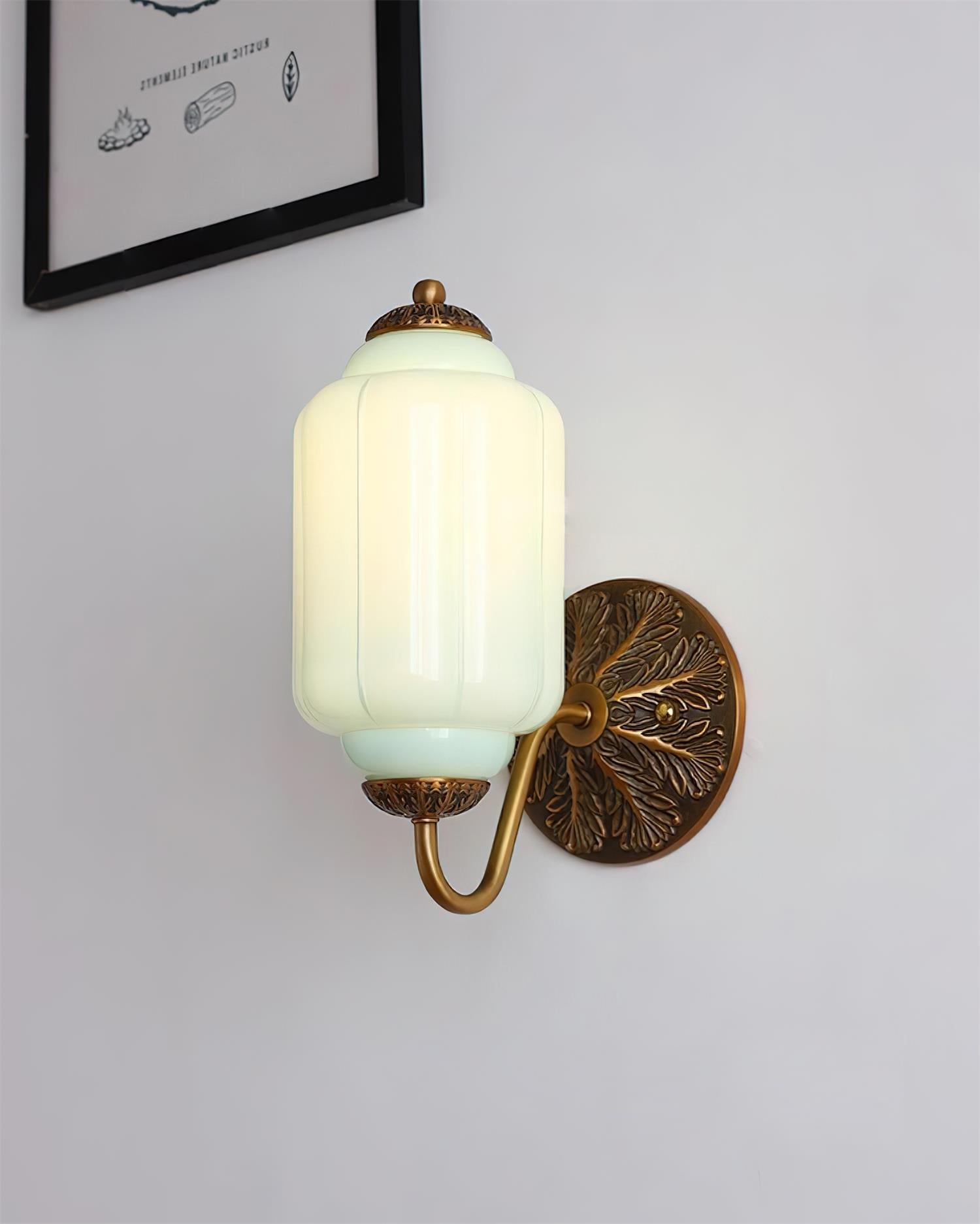 Melvane Vintage Pink Glass Wall Sconce - Letslighting