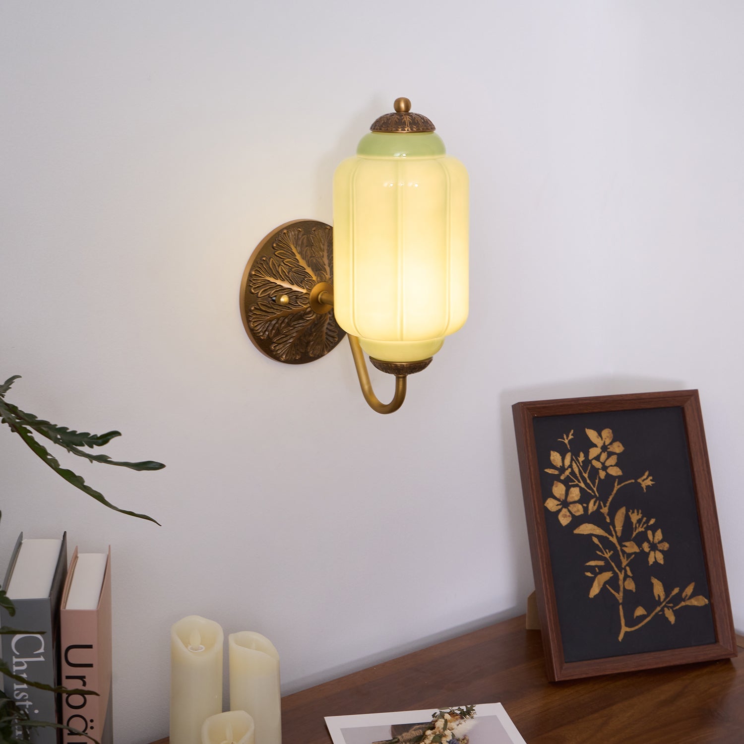 Melvane Vintage Pink Glass Wall Sconce - Letslighting