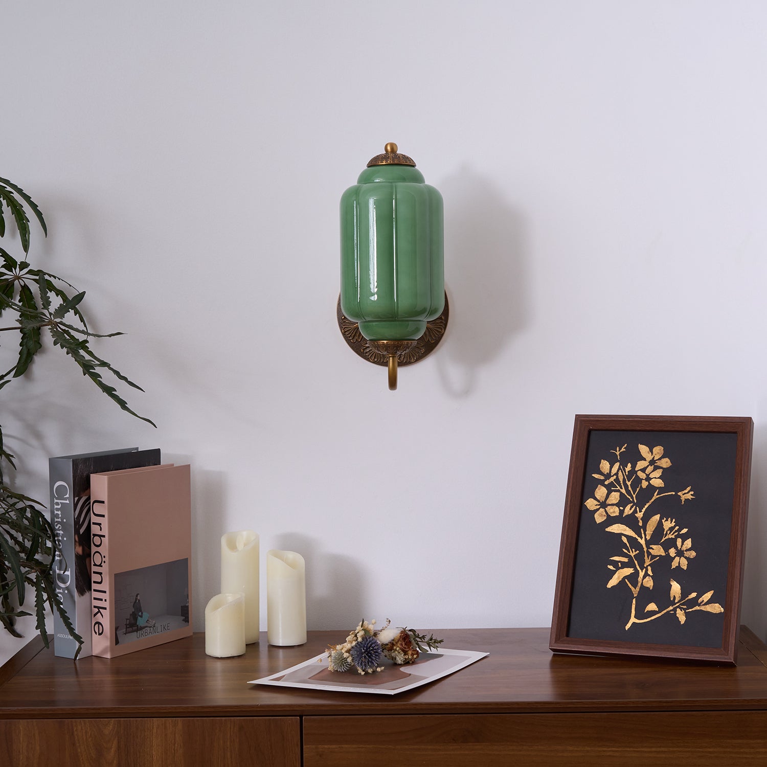 Melvane Vintage Pink Glass Wall Sconce - Letslighting