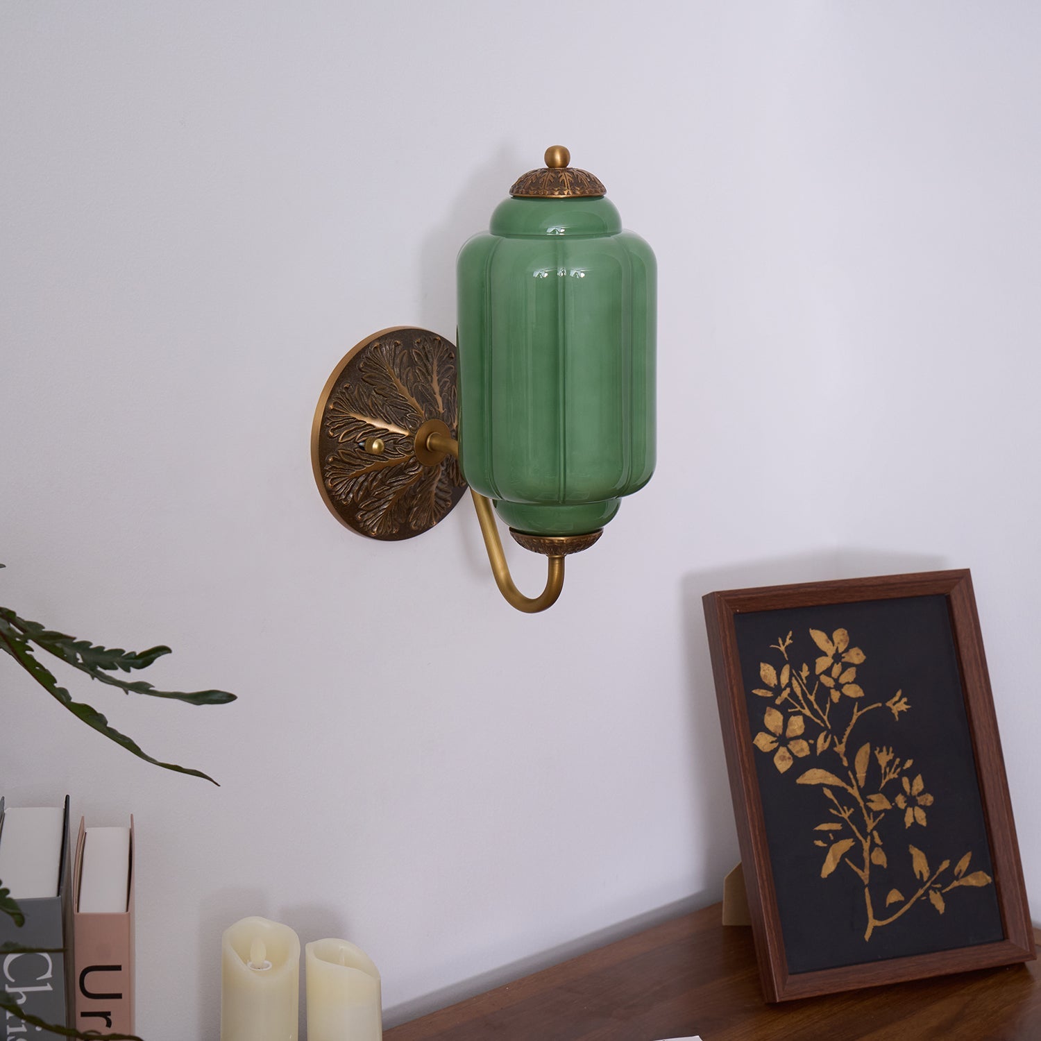 Melvane Vintage Pink Glass Wall Sconce - Letslighting