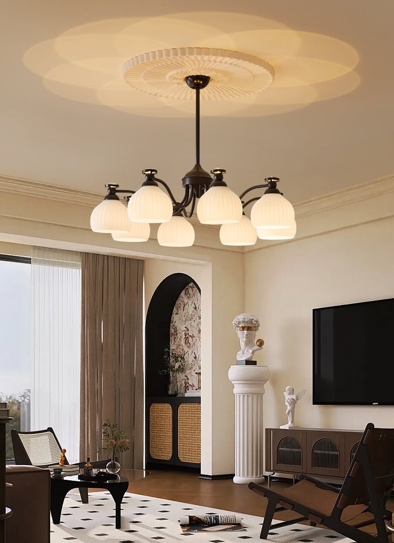 Calaeor Premium Elegance Glass Chandelier - Letslighting