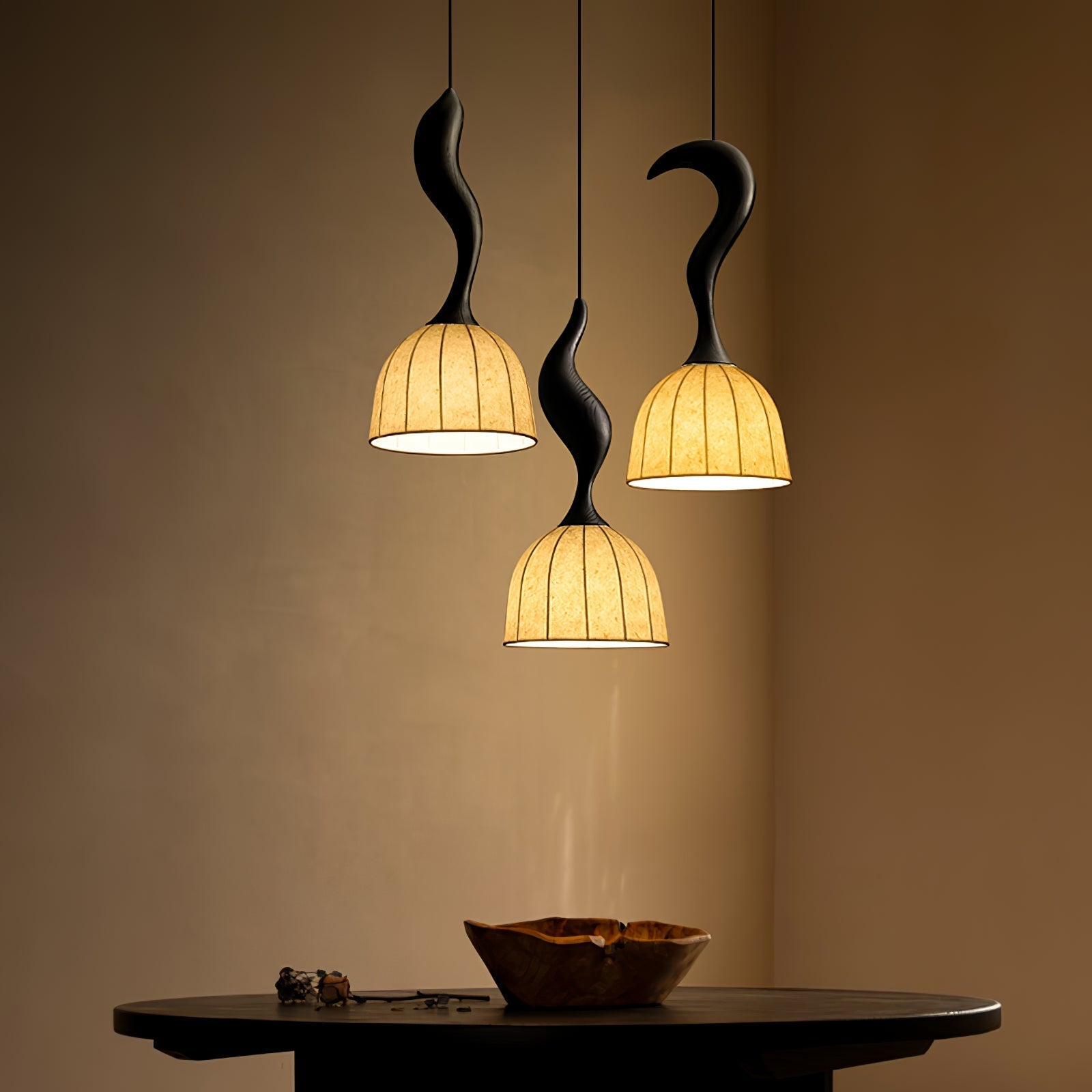 Colire Creativity Twisted Wood Pendant Light - Letslighting