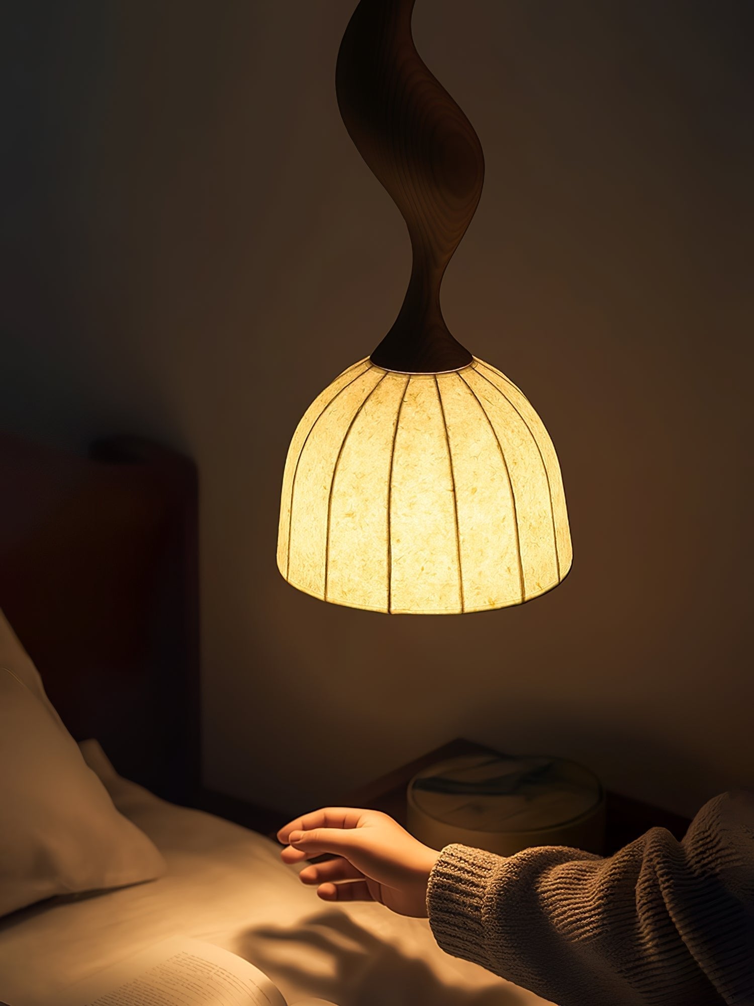 Colire Creativity Twisted Wood Pendant Light - Letslighting