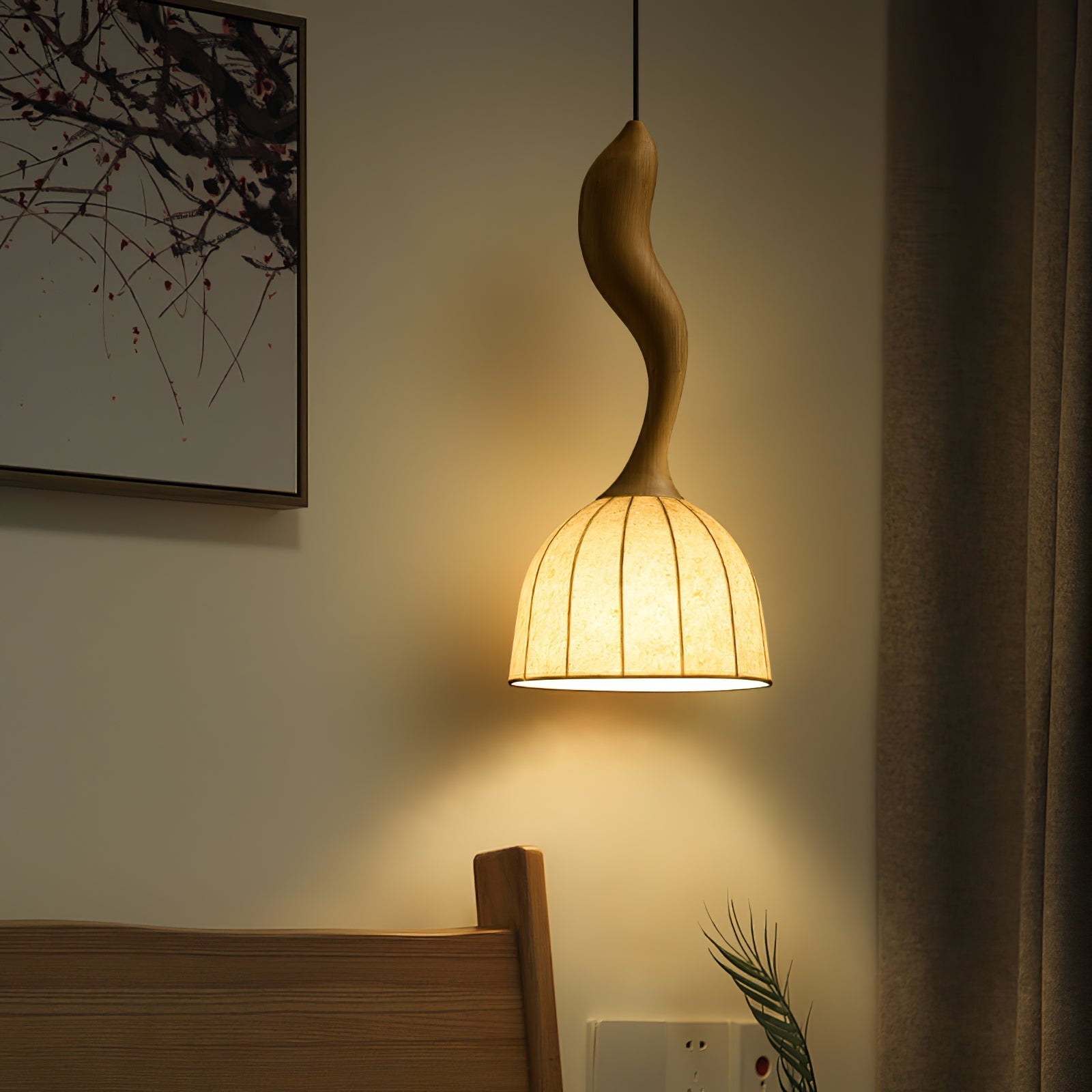 Colire Creativity Twisted Wood Pendant Light - Letslighting