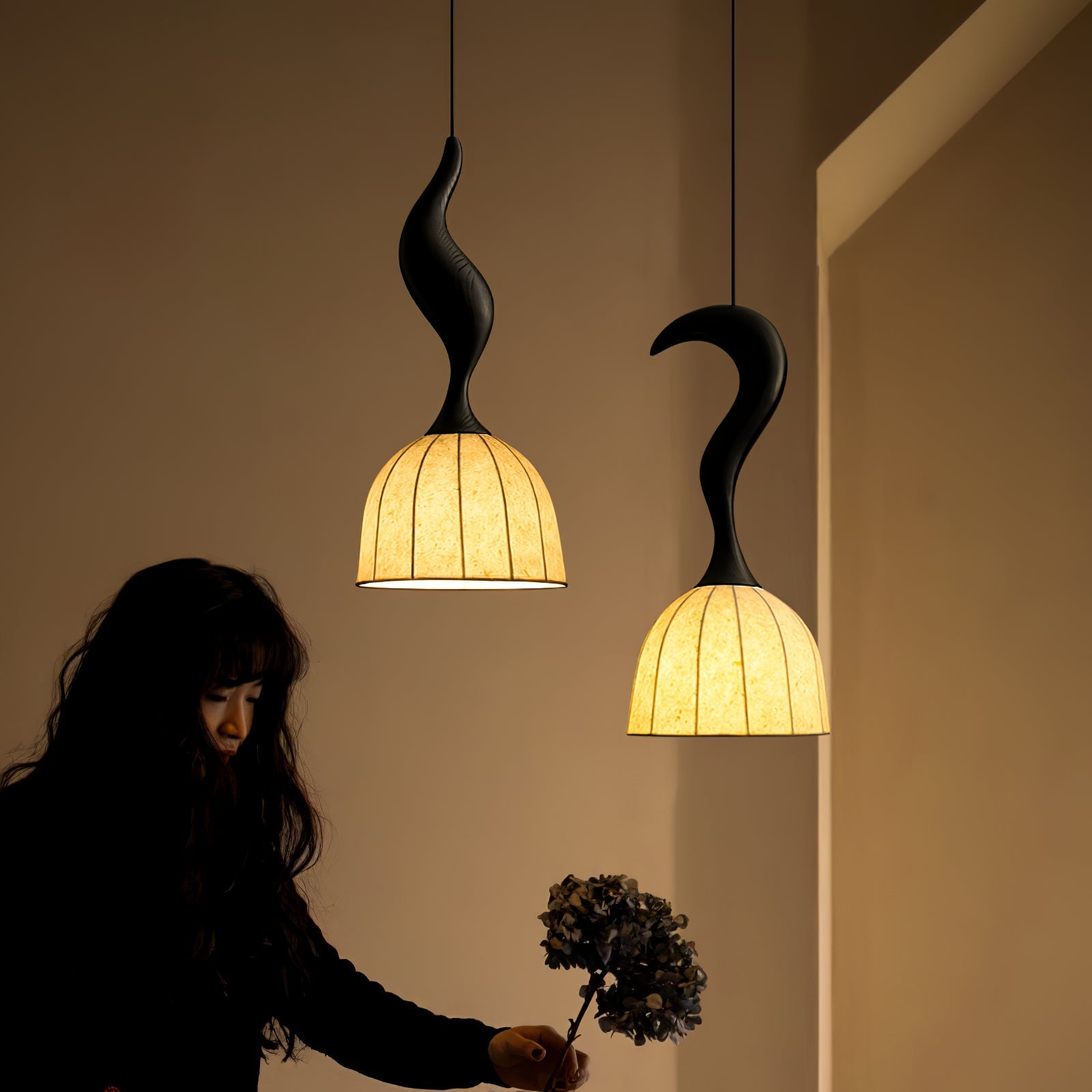 Colire Creativity Twisted Wood Pendant Light - Letslighting