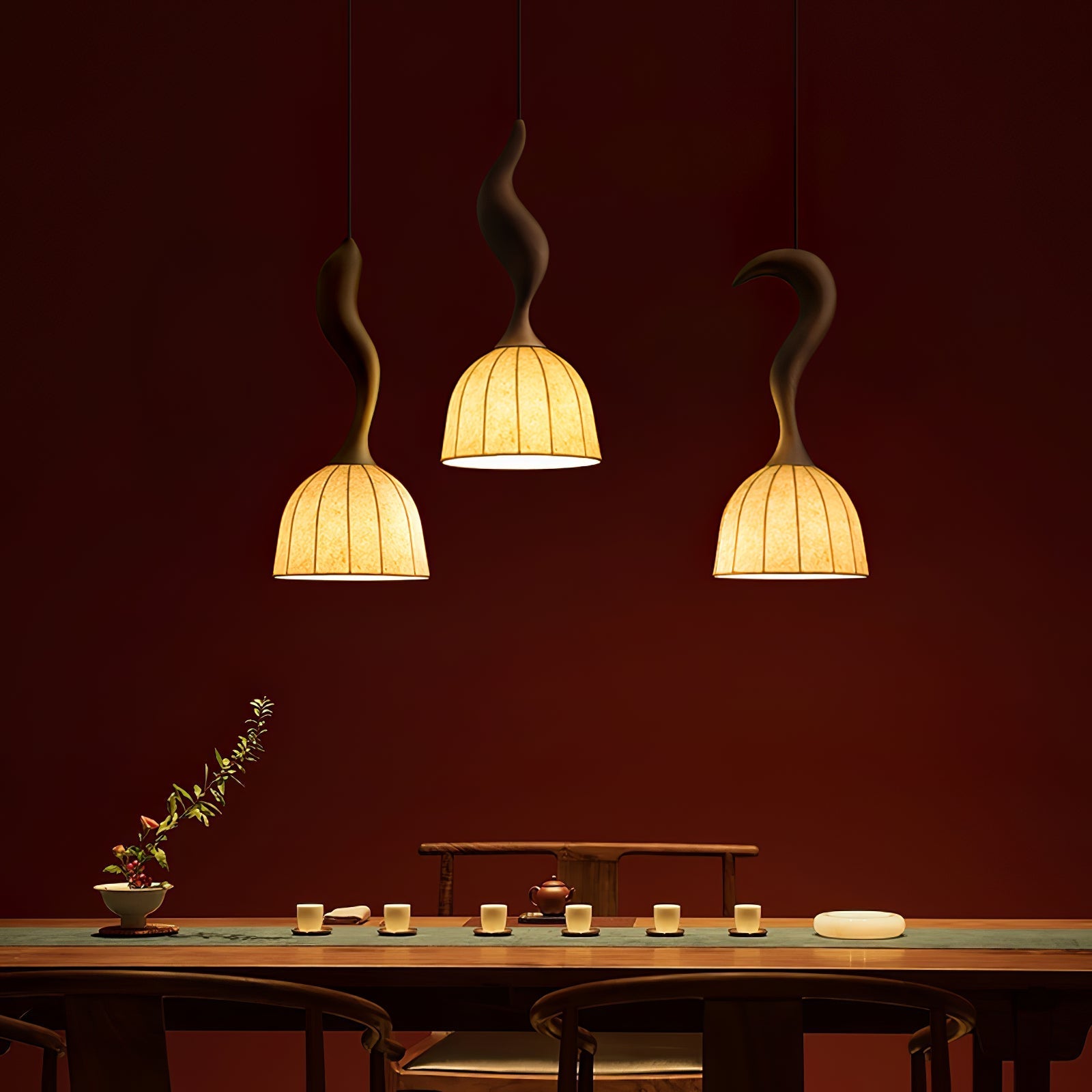 Colire Creativity Twisted Wood Pendant Light - Letslighting