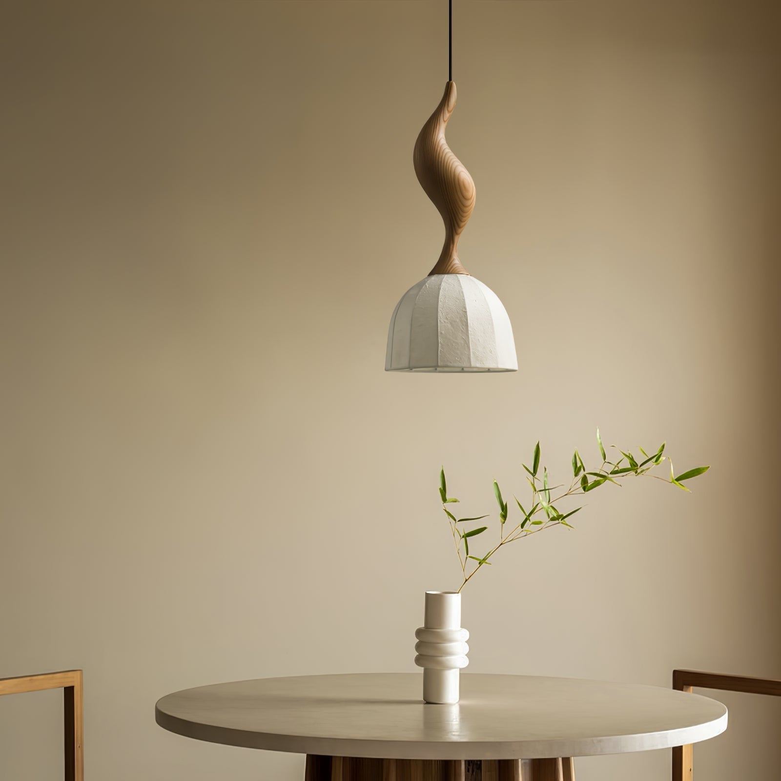 Colire Creativity Twisted Wood Pendant Light - Letslighting