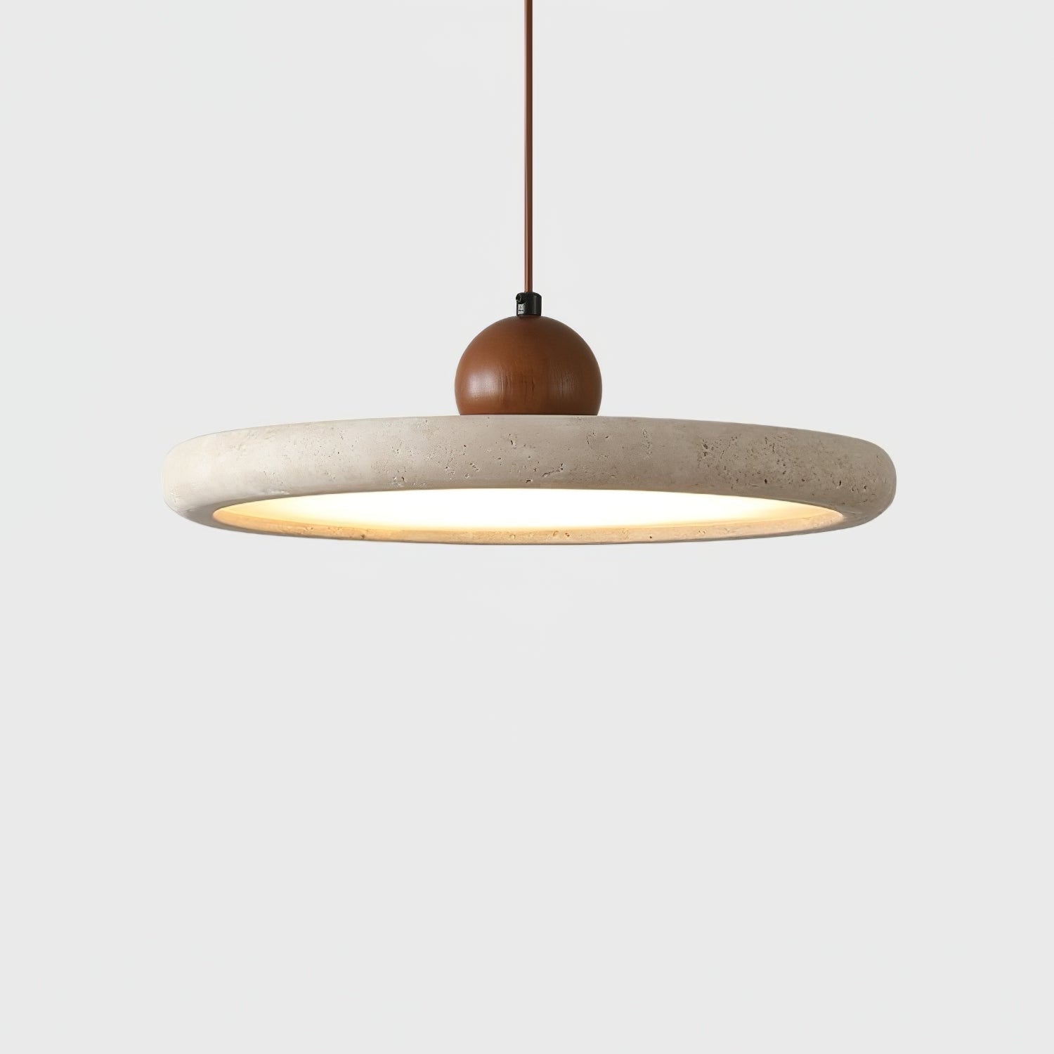 Eurliryra Disc Sphere Travertine Pendant Light - Letslighting