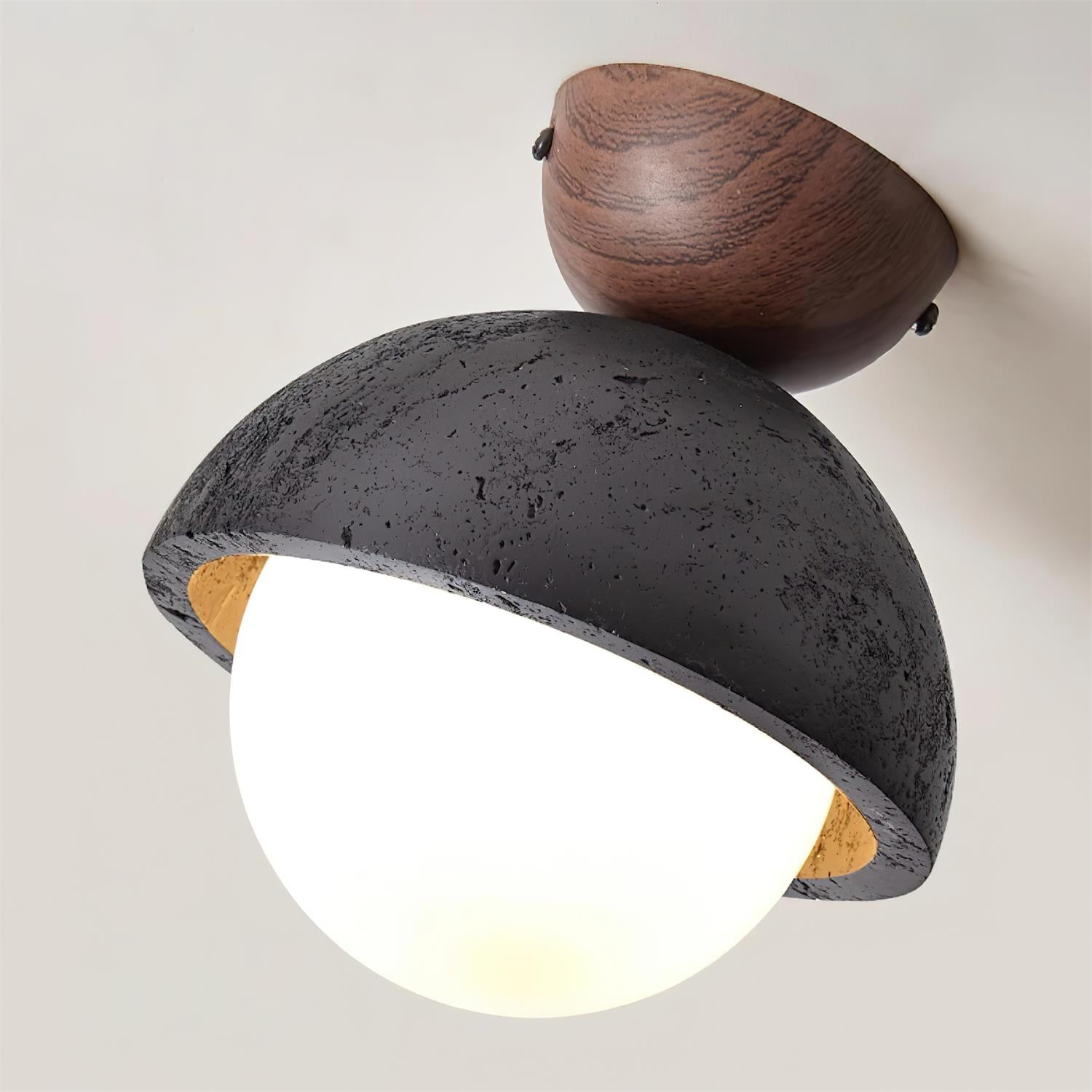 Ritta Black Travertine Cute Ceiling Light - Letslighting