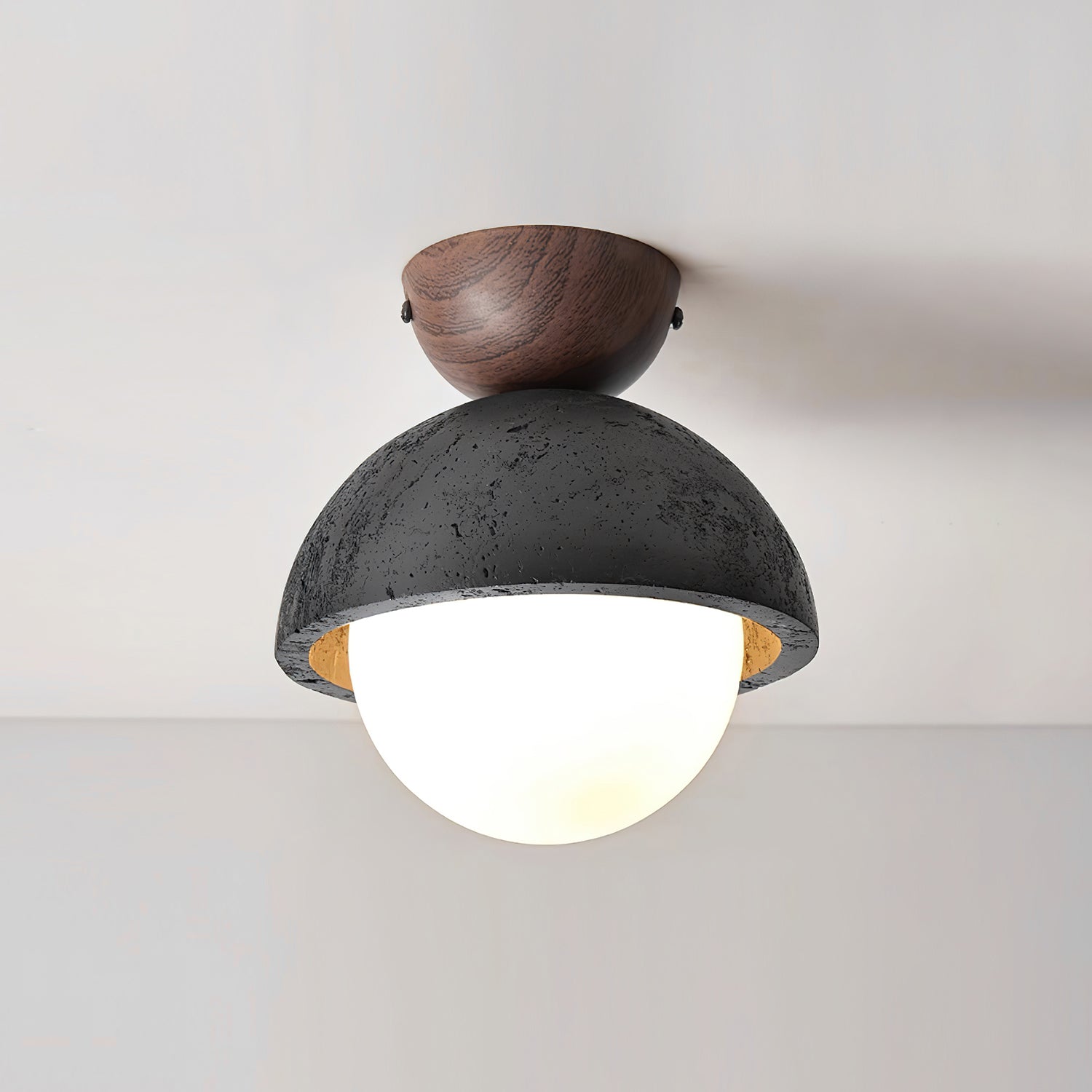 Ritta Black Travertine Cute Ceiling Light - Letslighting