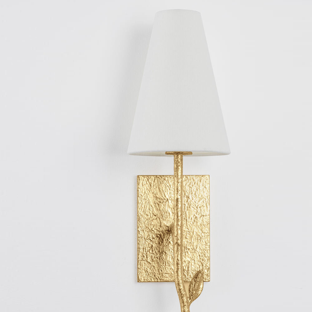 Petal Individual Creativity Brass Fabric Wall Lamp - Letslighting