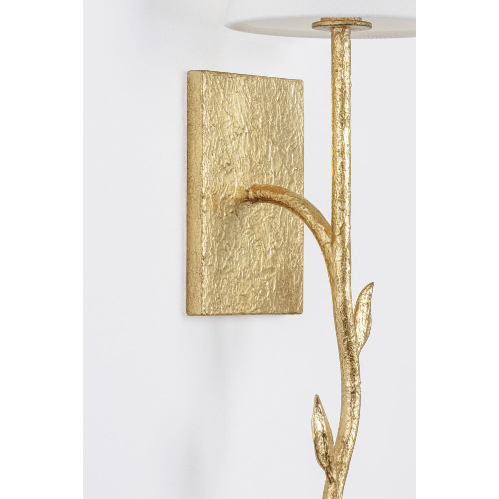 Petal Individual Creativity Brass Fabric Wall Lamp - Letslighting