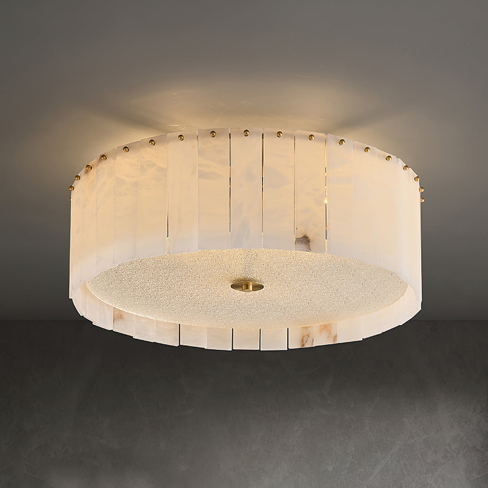 Elysian Ceiling Lamp Alabaster Halo - Letslighting