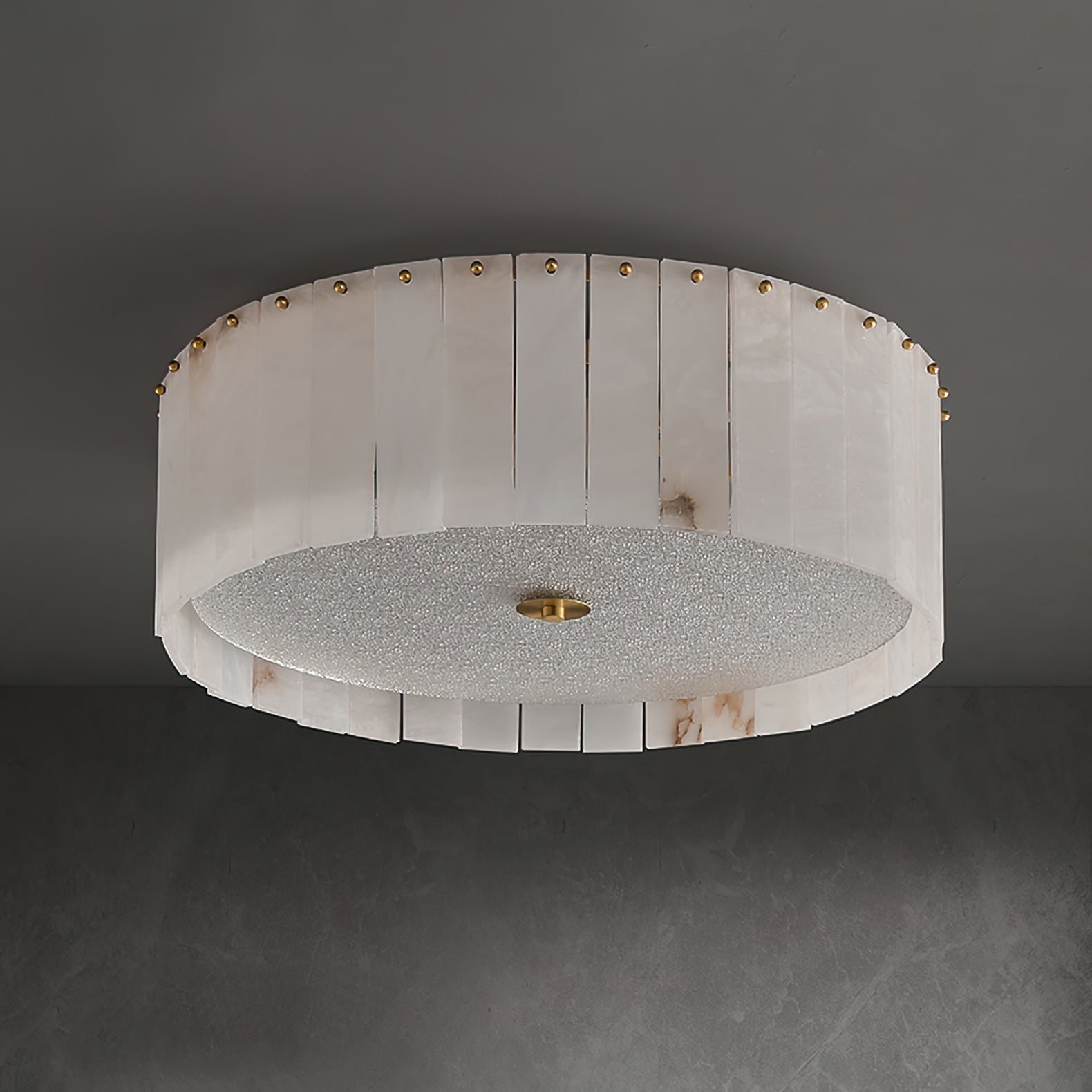 Elysian Ceiling Lamp Alabaster Halo - Letslighting