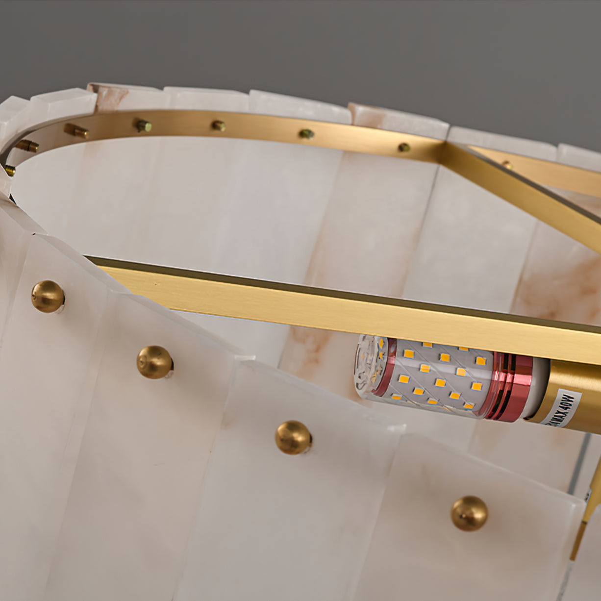 Elysian Ceiling Lamp Alabaster Halo - Letslighting