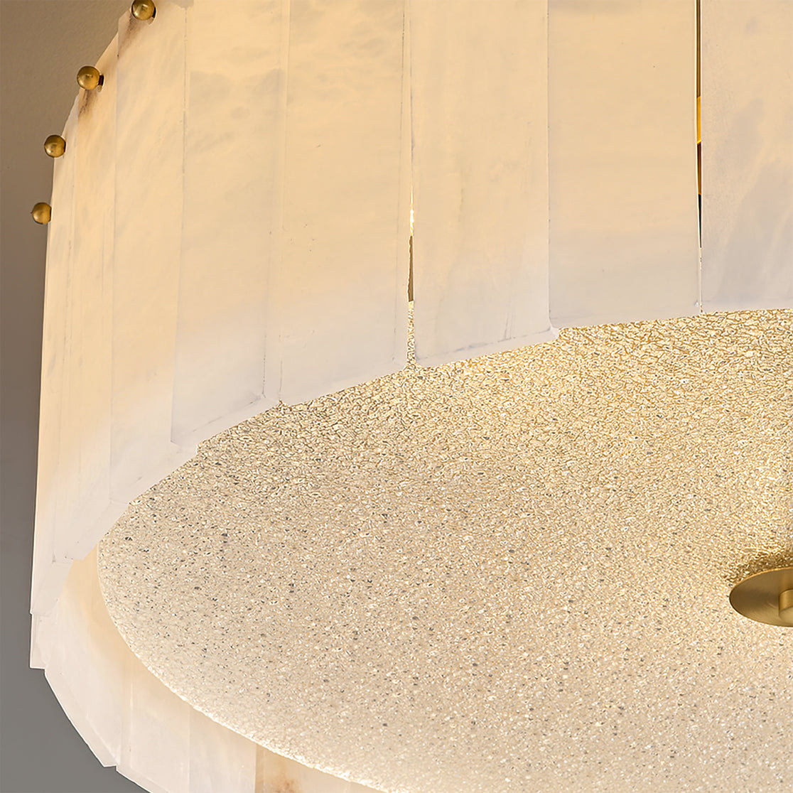 Elysian Ceiling Lamp Alabaster Halo - Letslighting