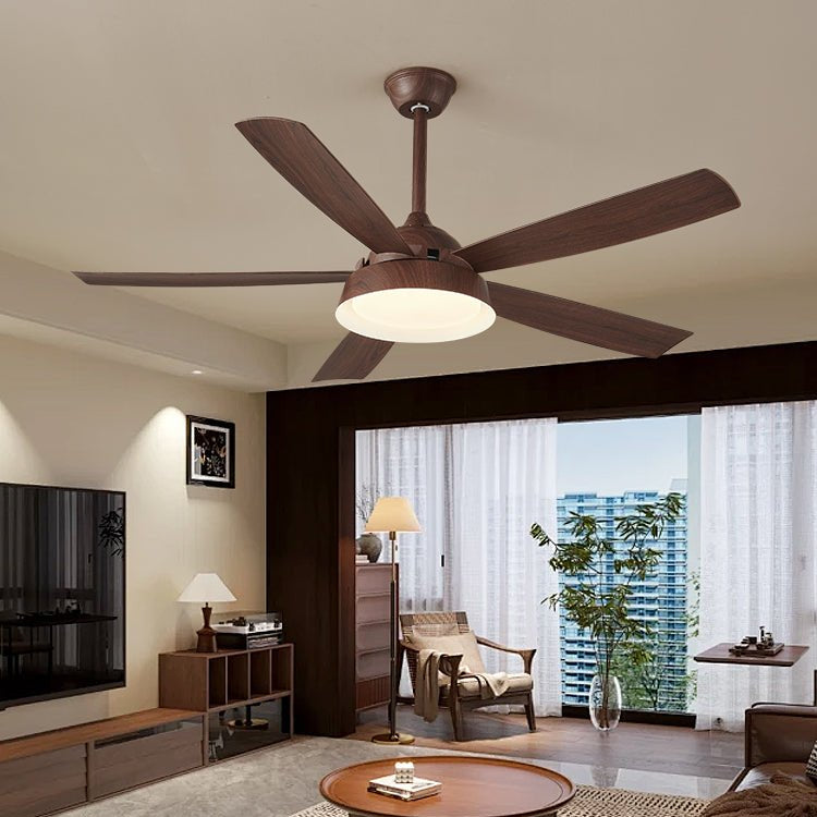Orvino Wood Ceiling Fan Light - Letslighting