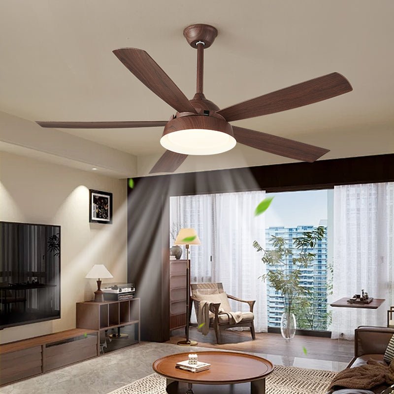 Orvino Wood Ceiling Fan Light - Letslighting