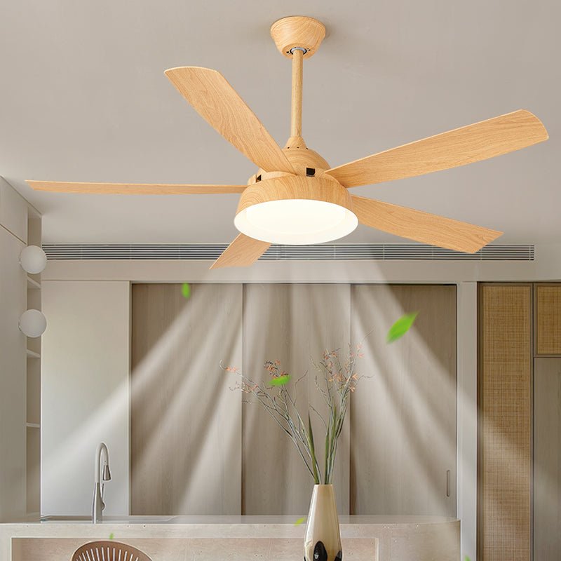 Orvino Wood Ceiling Fan Light - Letslighting