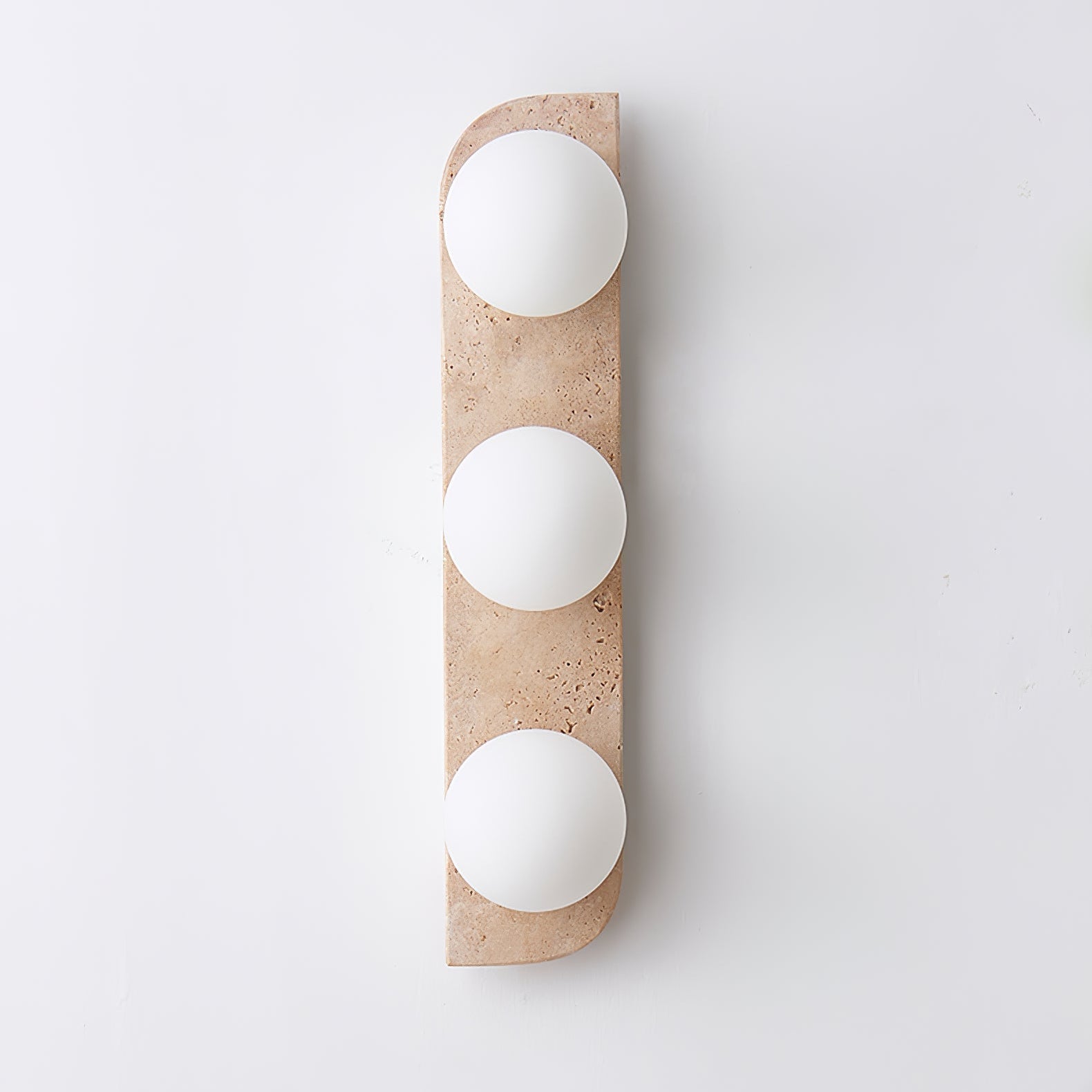 Zophaor Minimalist Travertine Plug-In Wall Light - Letslighting
