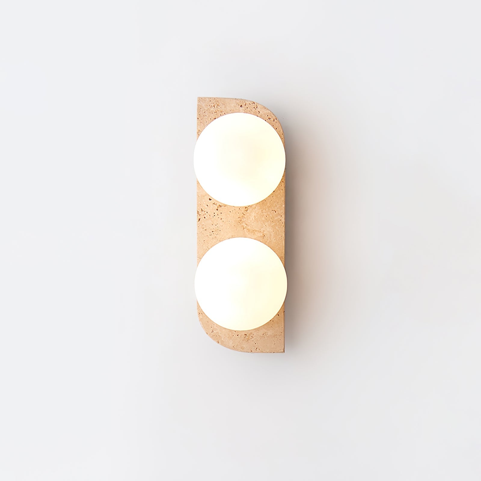 Zophaor Minimalist Travertine Plug-In Wall Light - Letslighting