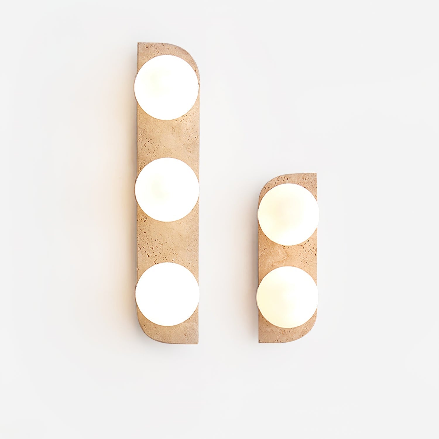 Zophaor Minimalist Travertine Plug-In Wall Light - Letslighting