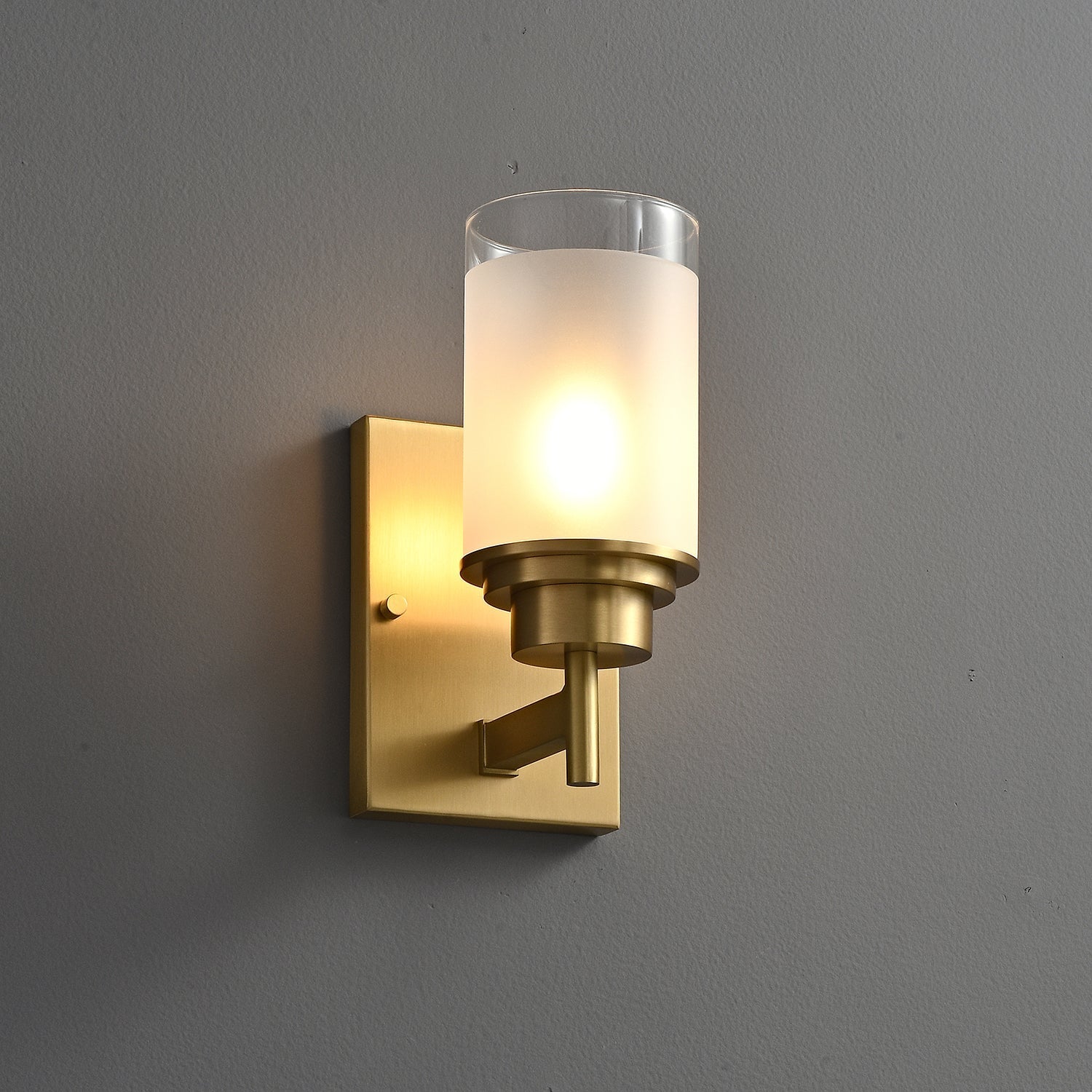Myvele Elegance Vintage Brass Glass Sconce Wall lamp - Letslighting