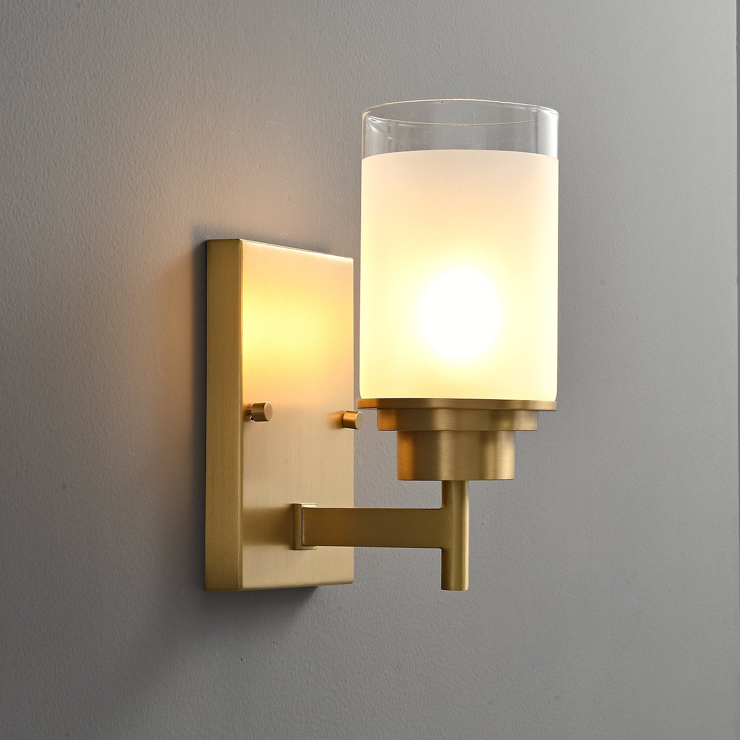 Myvele Elegance Vintage Brass Glass Sconce Wall lamp - Letslighting