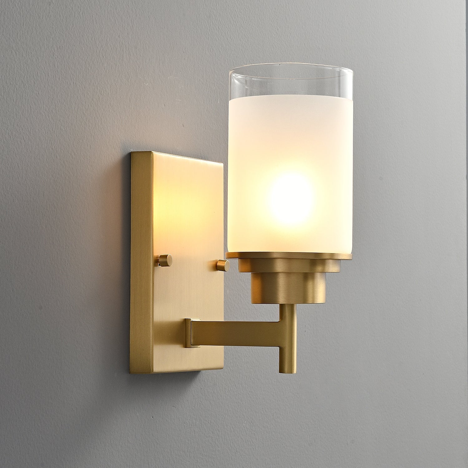 Myvele Elegance Vintage Brass Glass Sconce Wall lamp - Letslighting