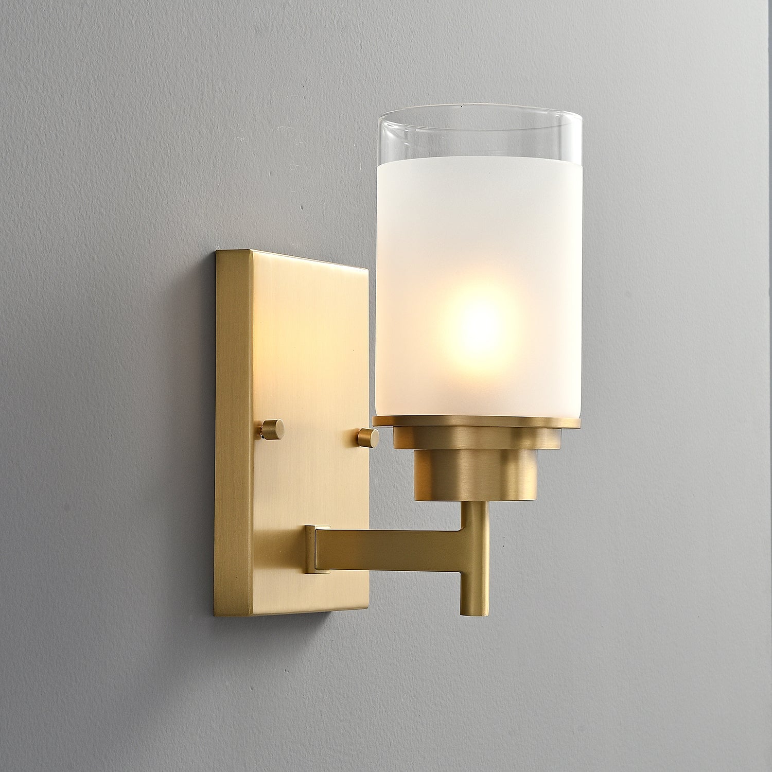 Myvele Elegance Vintage Brass Glass Sconce Wall lamp - Letslighting